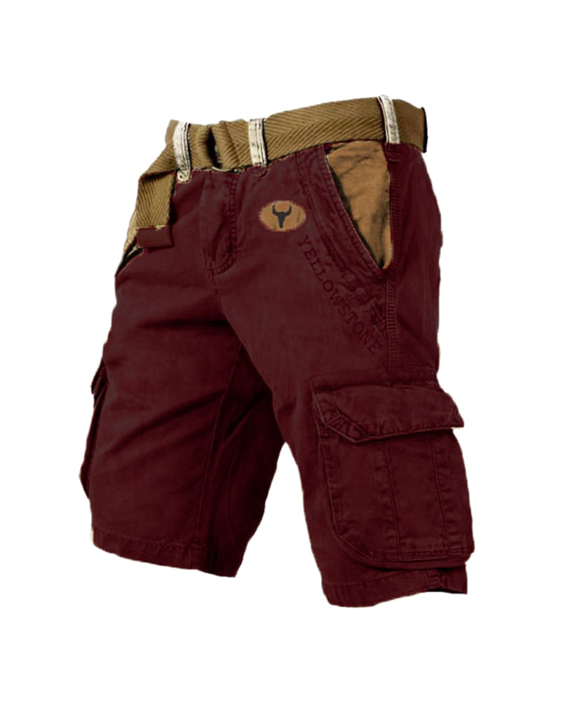 Taktiske shorts med flere lommer for menn