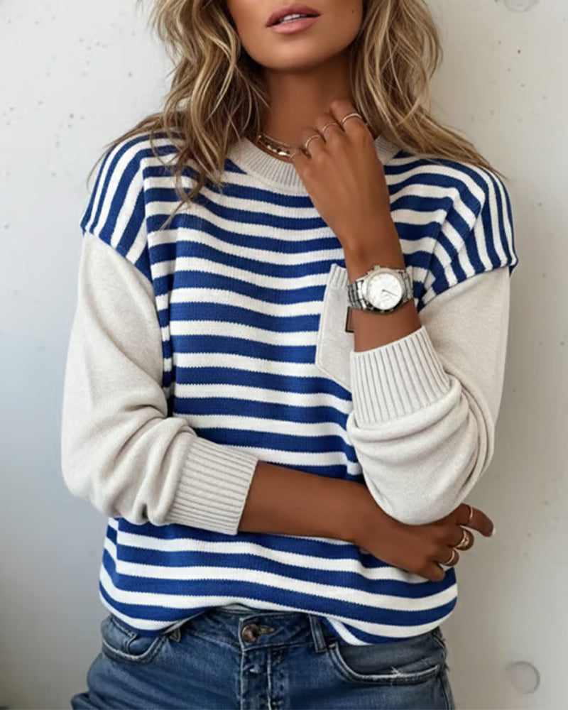 Casual Genser Med Kontraststripes
