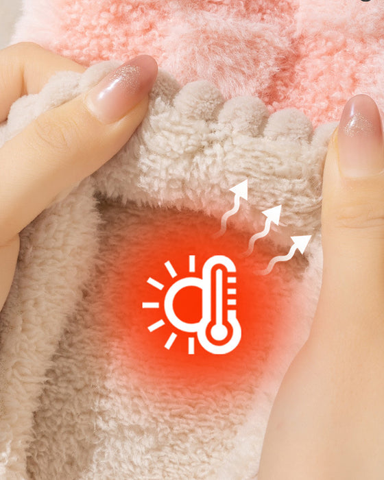 Innendørs sklisikre varme tøfler