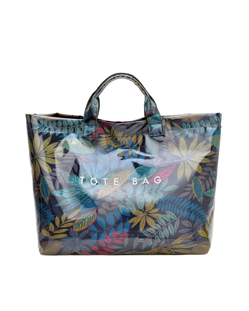 Tote Bag Dame Kamouflasje Og Bladtrykk