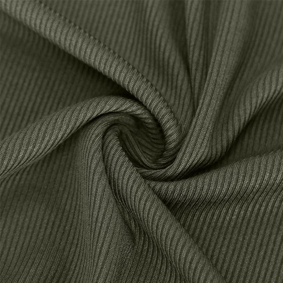 Skjorte Herre Slim Fit V-Hals Longline Muscle