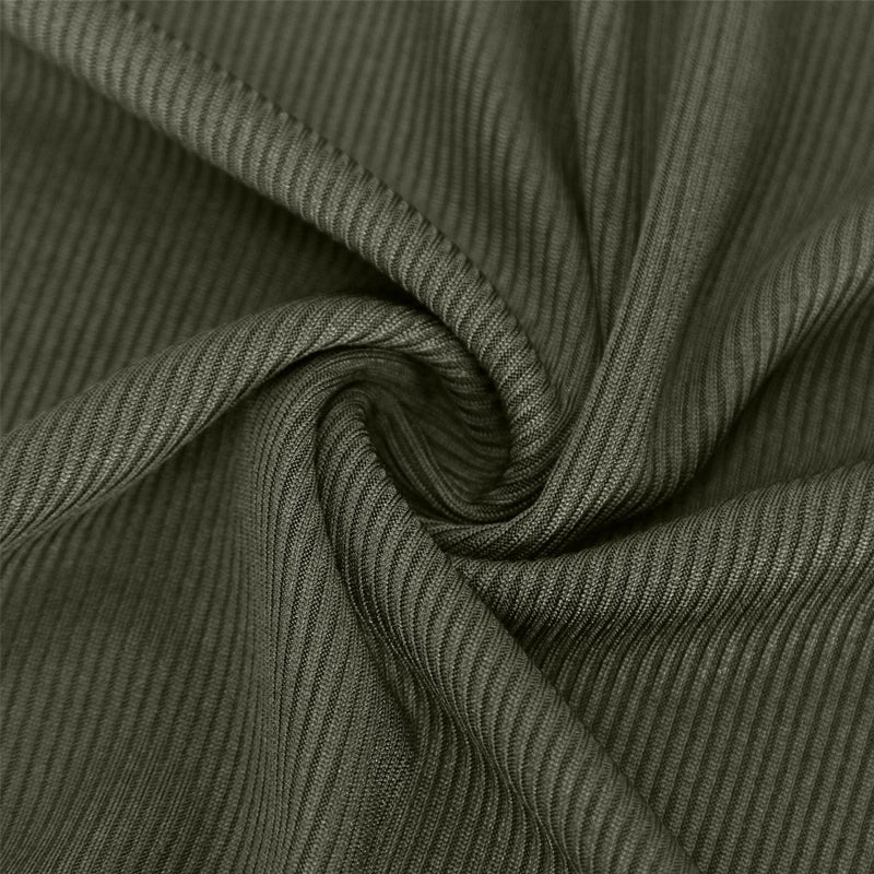 Skjorte Herre Slim Fit V-Hals Longline Muscle