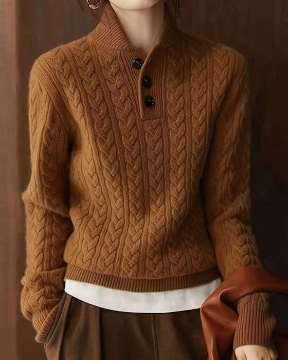 Genser Ståkrage Flettestrikk