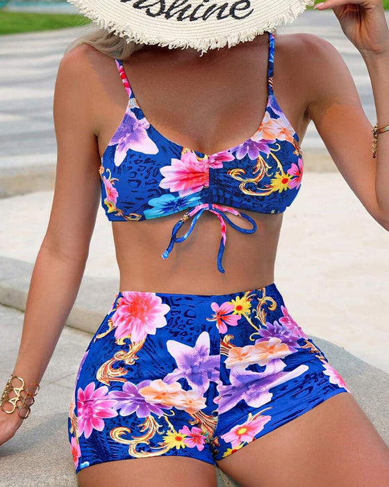 Bikini Todelt Blomstertrykk