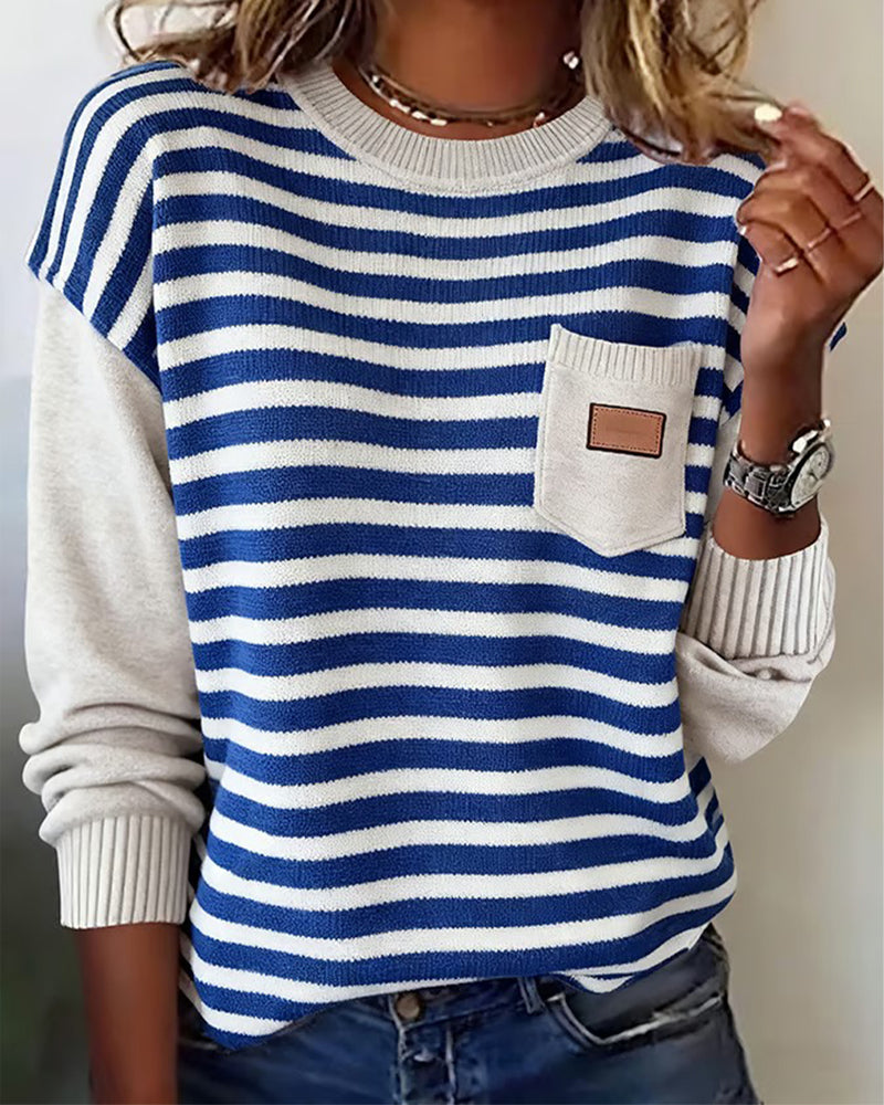 Casual Genser Med Kontraststripes