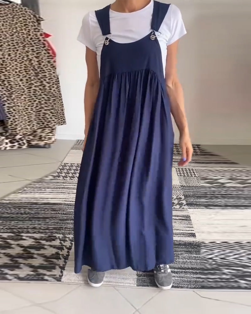 Kjole uformell ensfarget buksesele