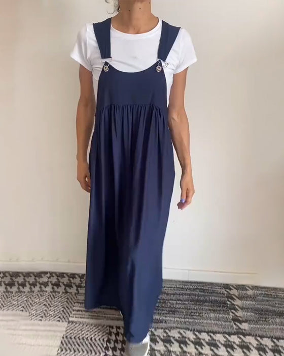 Kjole uformell ensfarget buksesele