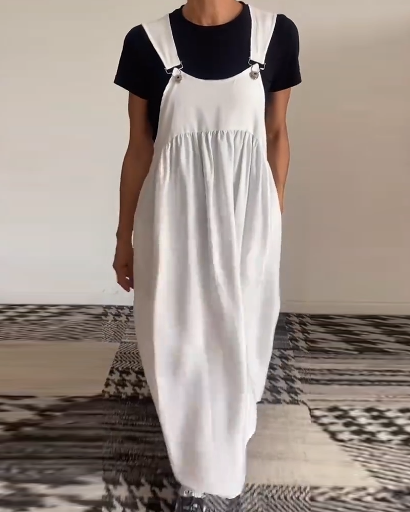 Kjole uformell ensfarget buksesele