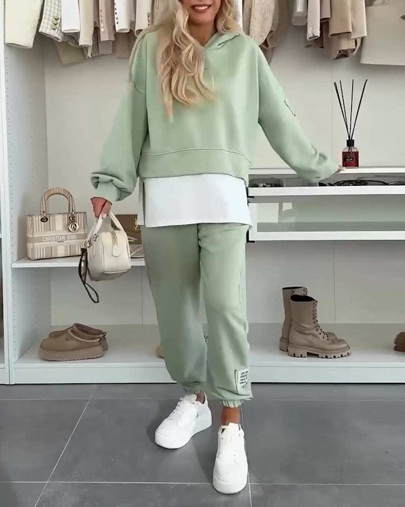 Sett Casual Hettegenser Og Bukser
