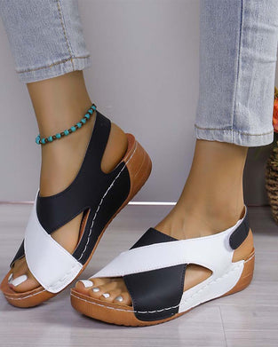 Sandal Fargeblokk Kile Uformell