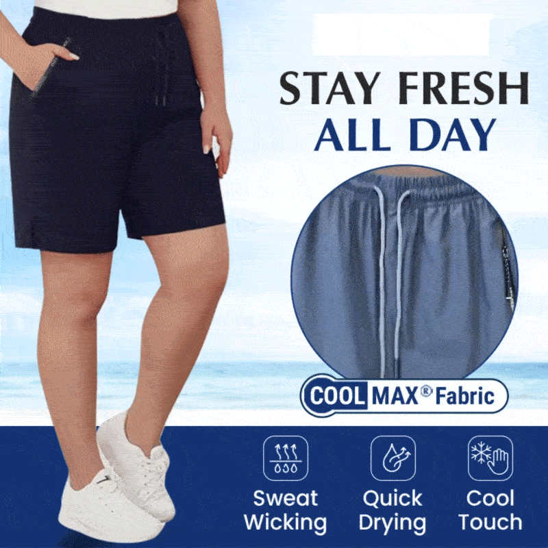 Unisex Is-silke Raskt Tørkende Stretchshorts