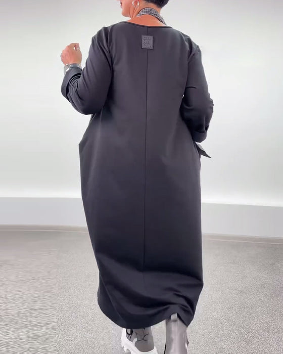 Kjole casual mote løs halterhals