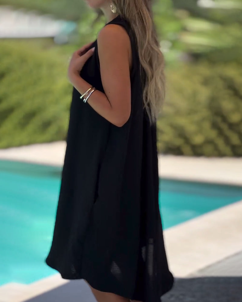 Kjole Ermeløs Casual