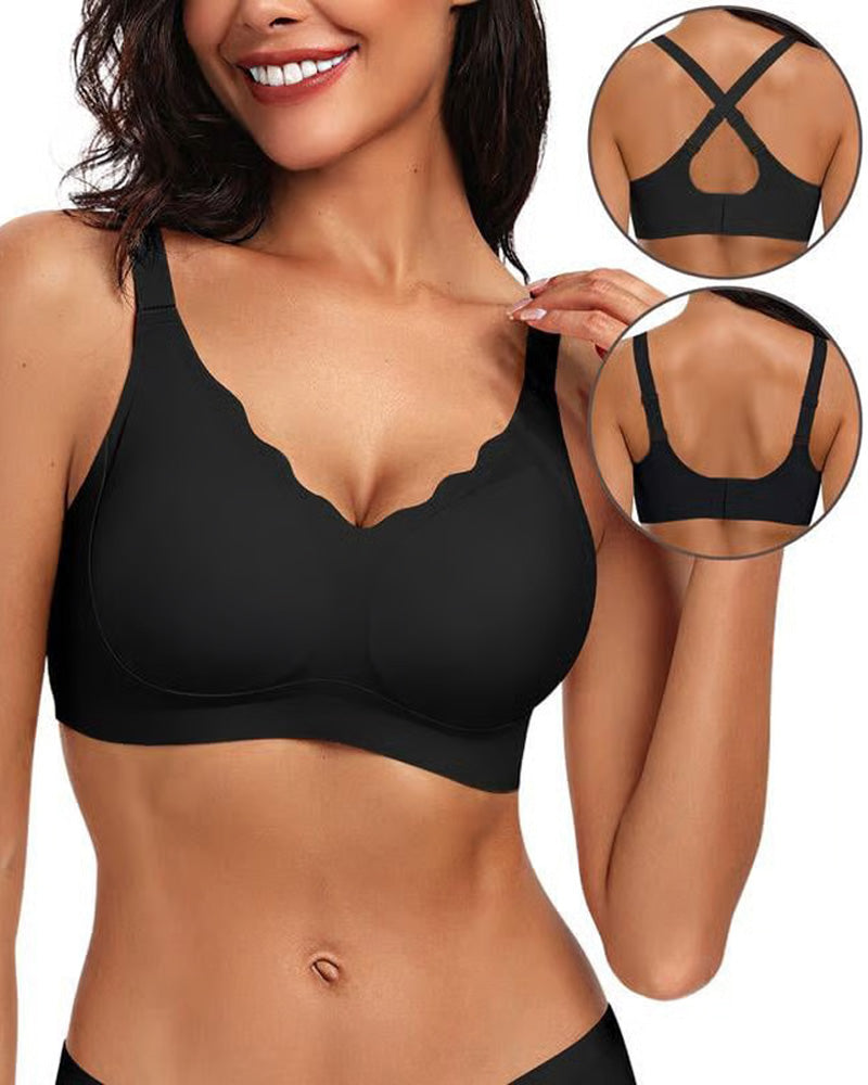 💖BH Seamless Scalloped Push-Up