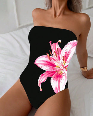 Badedrakt Bandeau Etdelt Trykt