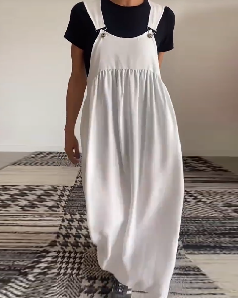 Kjole uformell ensfarget buksesele