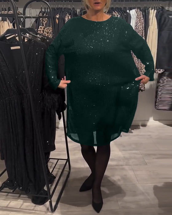 Kjole Elegant Ryggløs Paljett Med Stropper