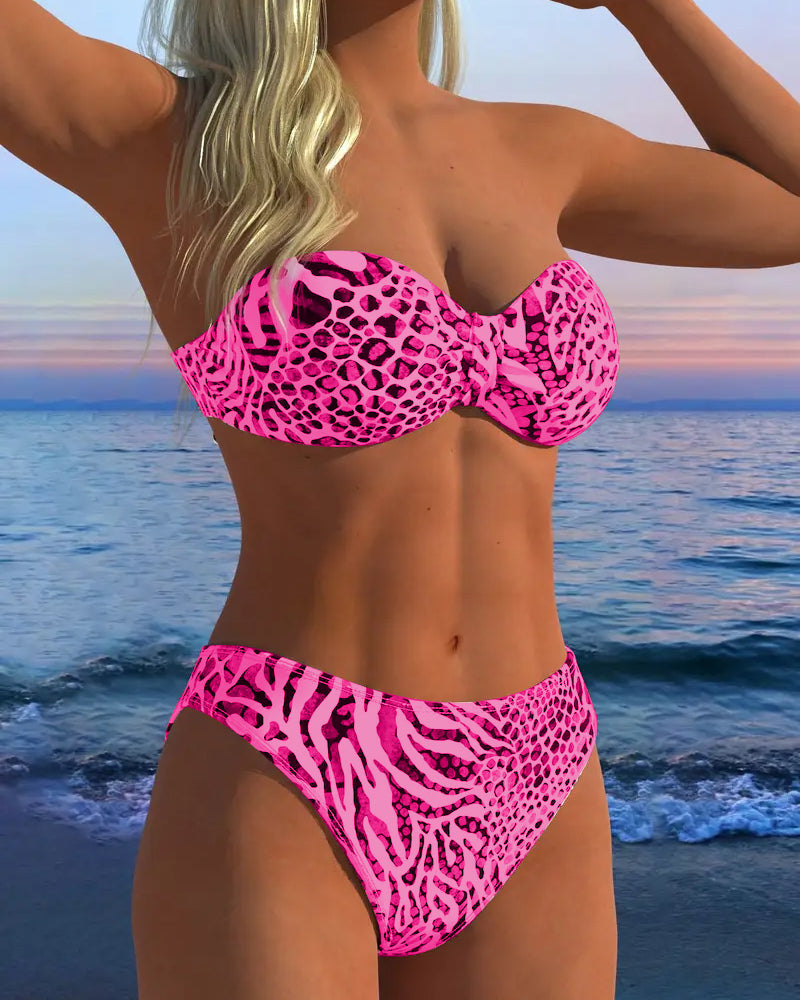 Badedrakt Sexig Leoprint To-Del