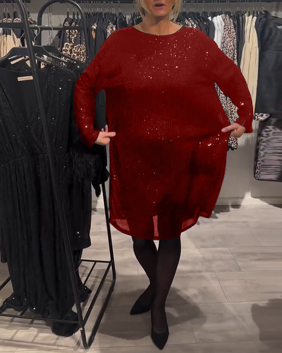 Kjole Elegant Ryggløs Paljett Med Stropper