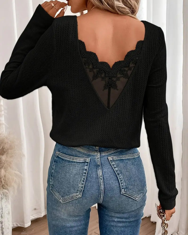 Topp Blondepanel Halterneck