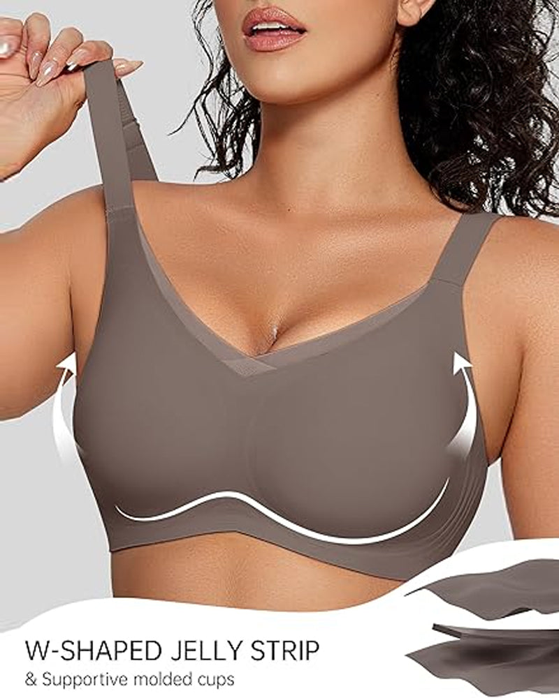 Dame-Bh Uten Bøyle Med V-Netting – Komfortabel Og Støttende Bralette