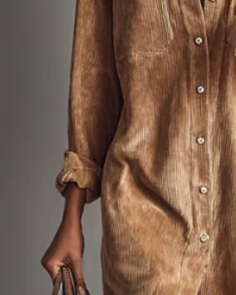 Stilfull Og Elegant Kjole Med Revers