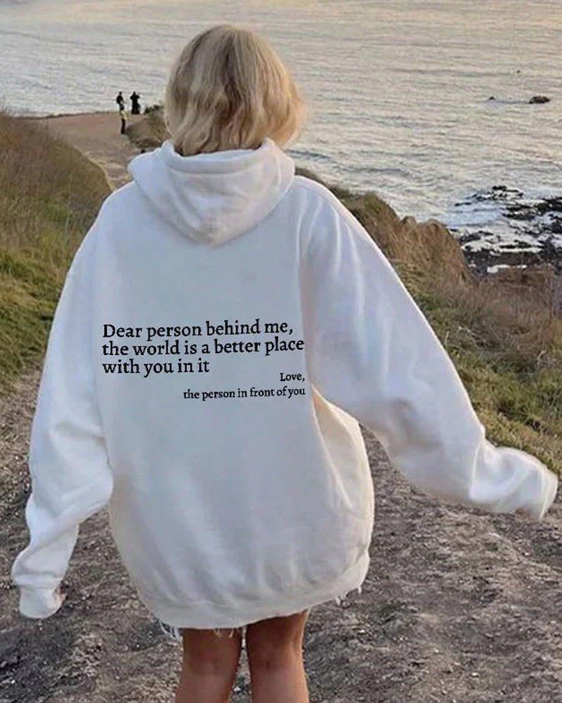 'Kjære person bak meg'-genser