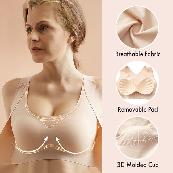 Push-up BH med Ryggstøtte og Sømløs Passform