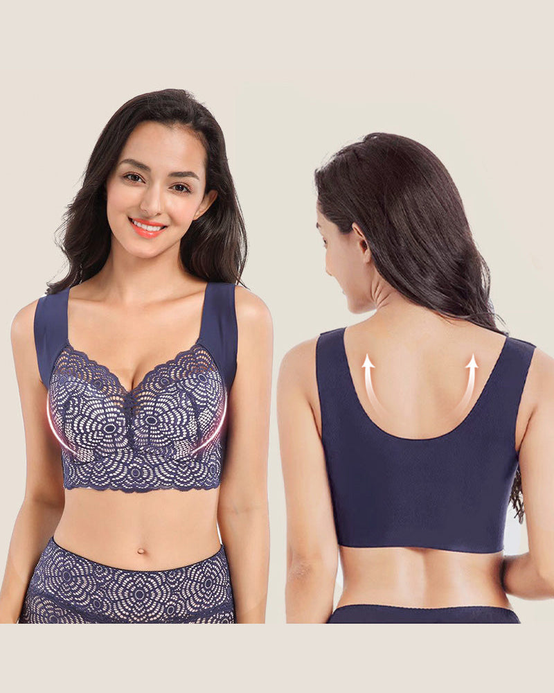 🤩SISTE DAG AV SALGET 🔥Ultimat løft & støtte – Blonde-BH i plus size