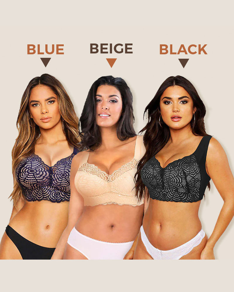 🤩SISTE DAG AV SALGET 🔥Ultimat løft & støtte – Blonde-BH i plus size