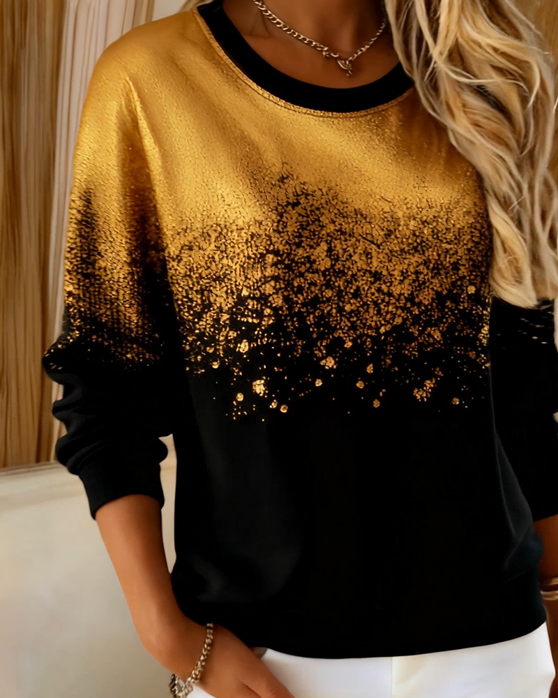 Genser Mote Gradient Gulltrykk