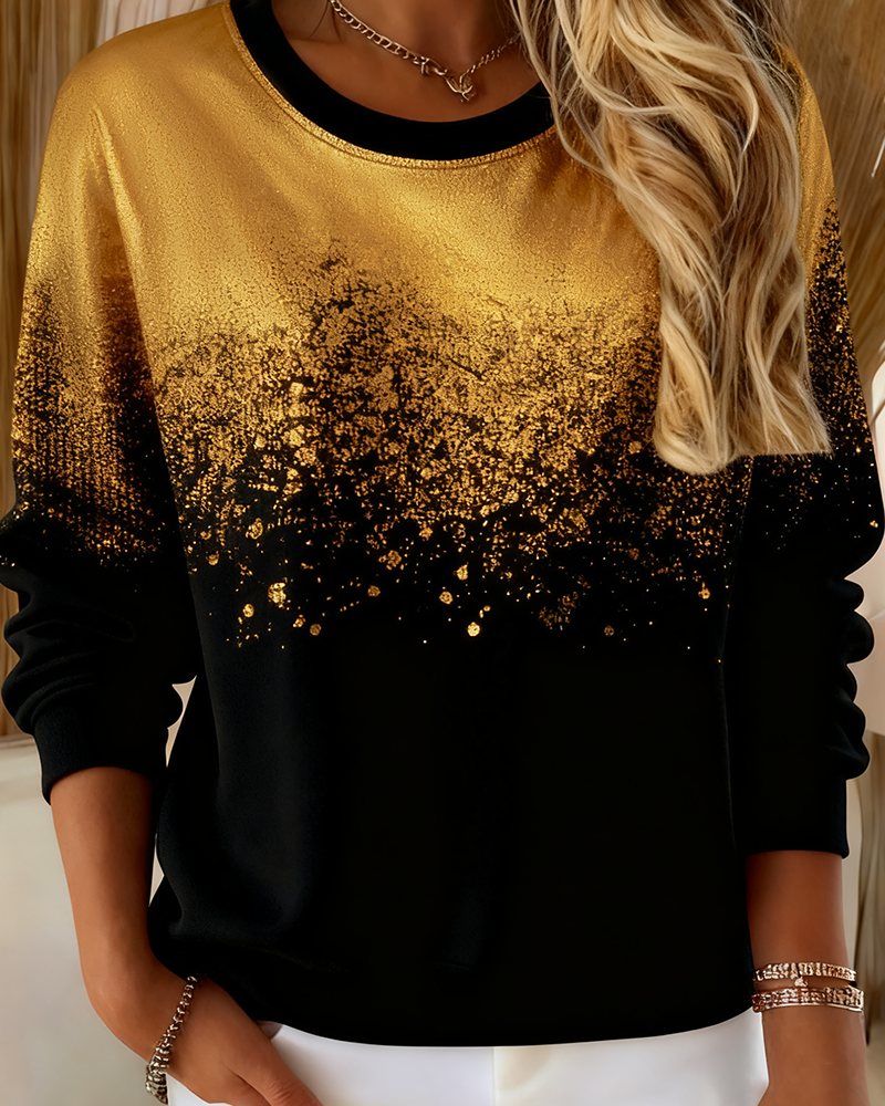 Genser Mote Gradient Gulltrykk