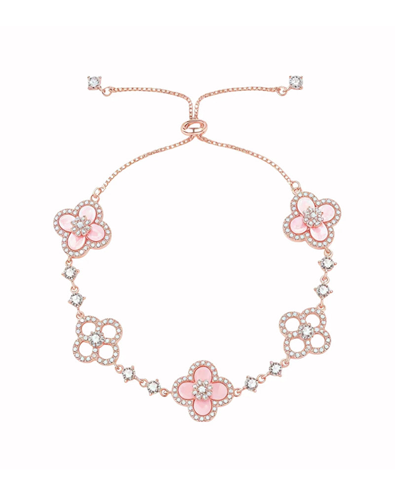 Ring & Armbånd Rosa Skjell Firkløver