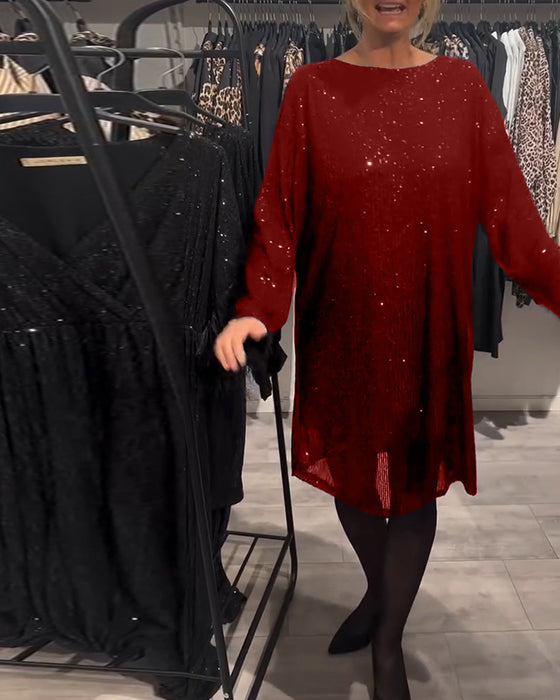 Kjole Elegant Ryggløs Paljett Med Stropper