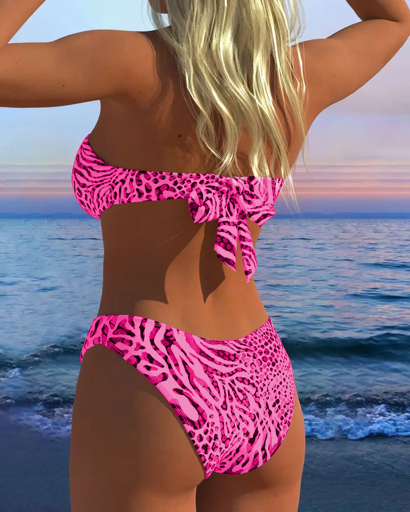 Badedrakt Sexig Leoprint To-Del