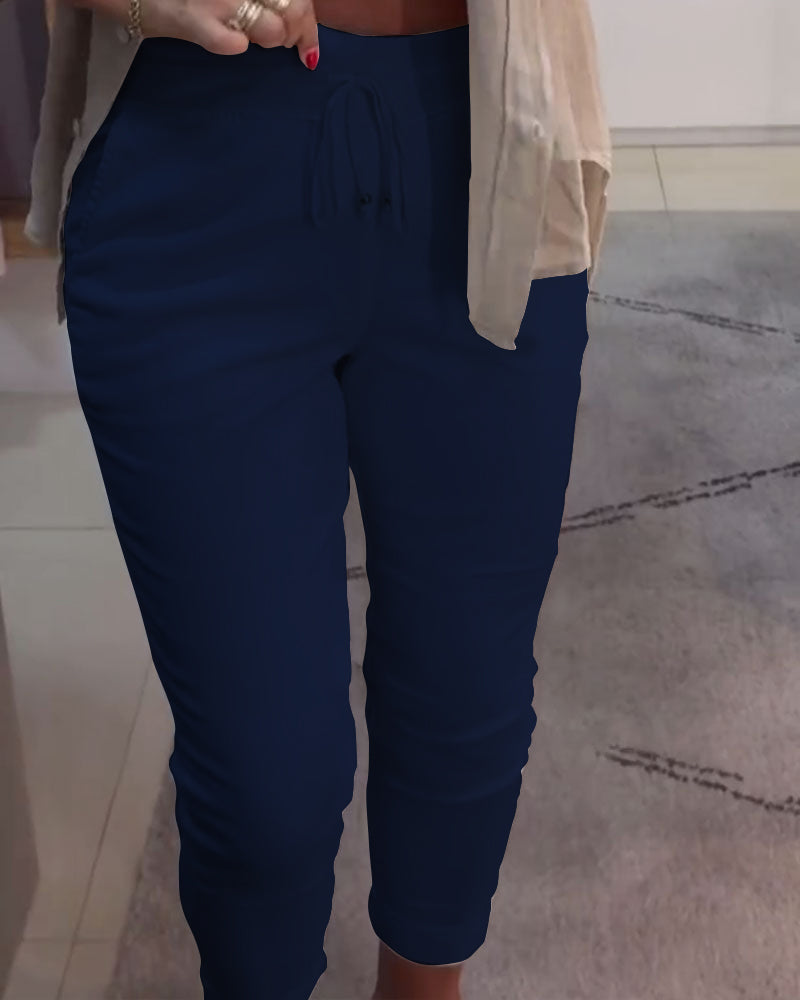 Blyantbukser Casual Med Snøring