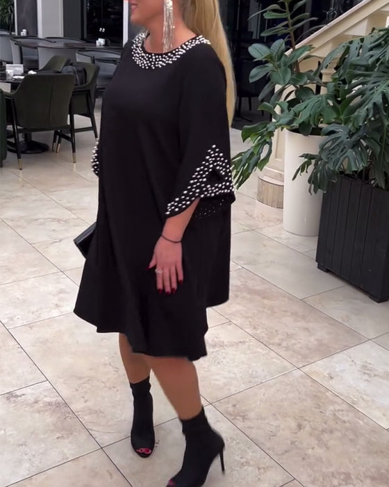 Kjole mote perler løs pluss størrelse