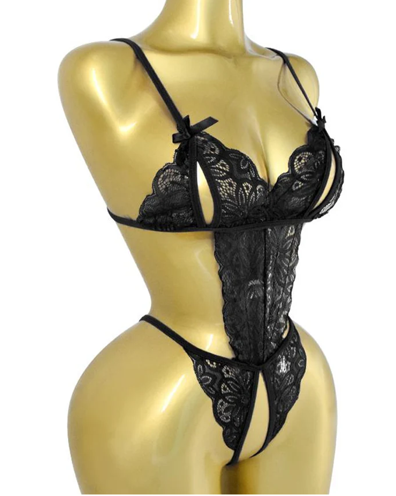 Lingerie Blonder Sløyfe En Del Sexy