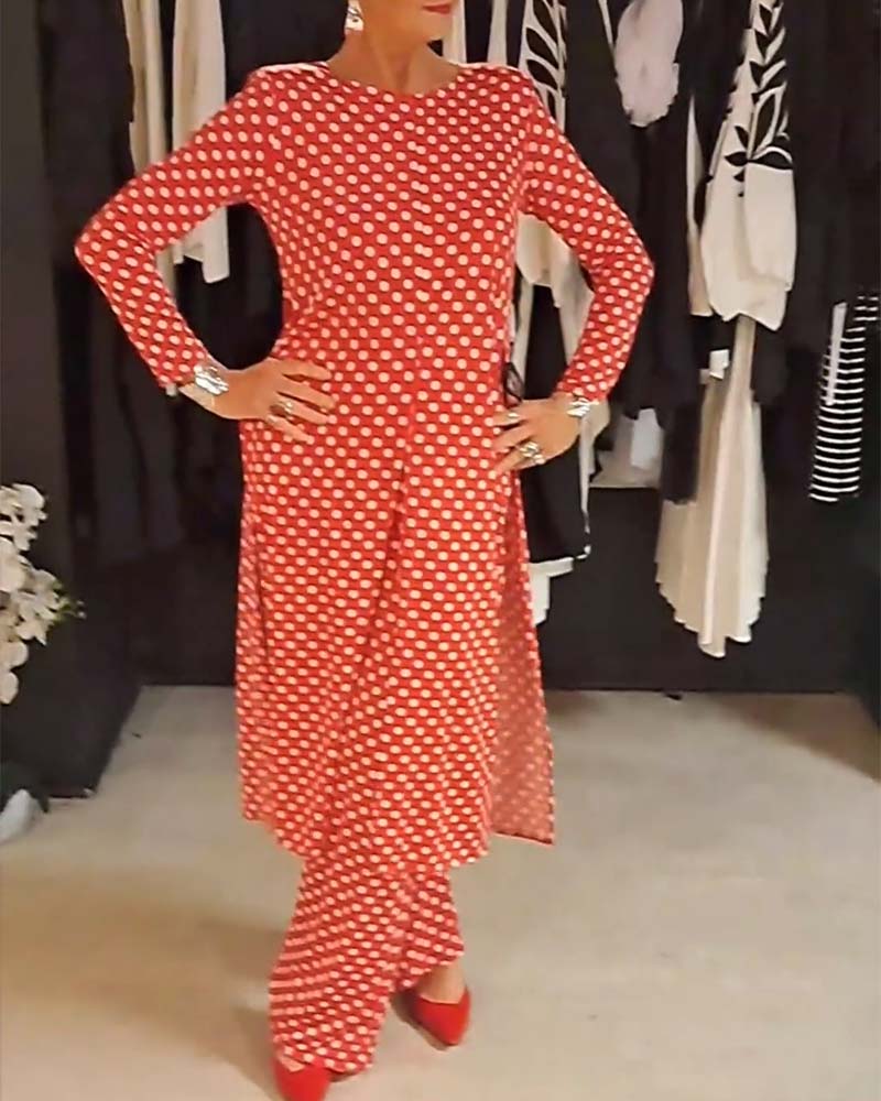 Elegant prikkete dress