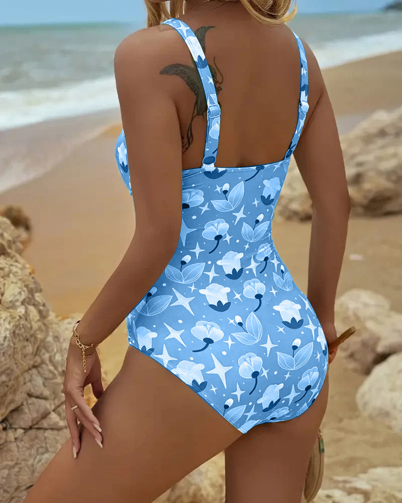 Badedrakt Én Del Vest Print