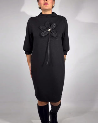 Kjole 3D Blomstermønster Moteriktig