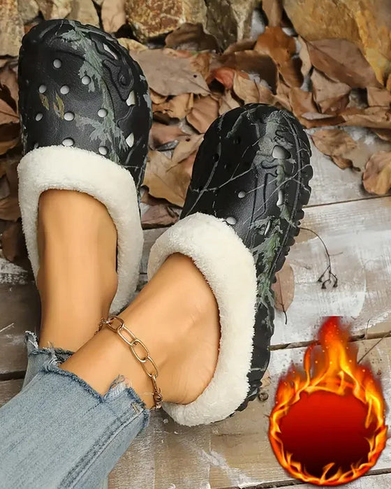 Tøfler stilig mønster anti-skli