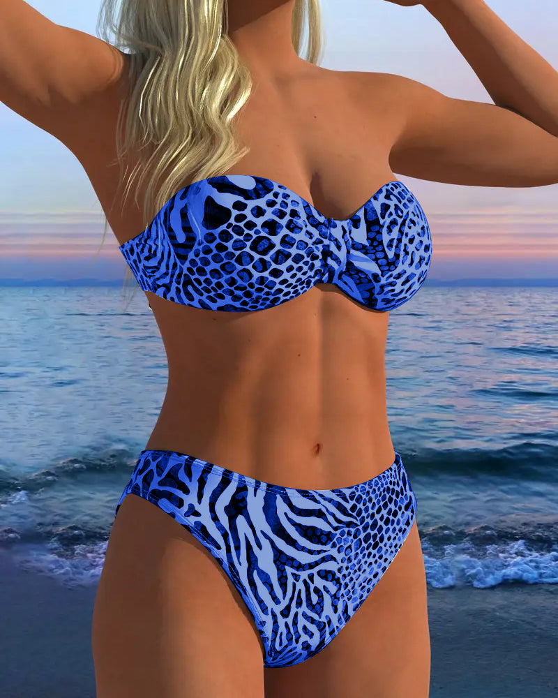 Badedrakt Sexig Leoprint To-Del