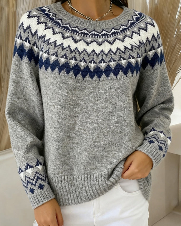 Langermet Genser Med Rund Hals