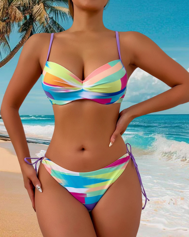 Bikini To-Del Trykket Tau