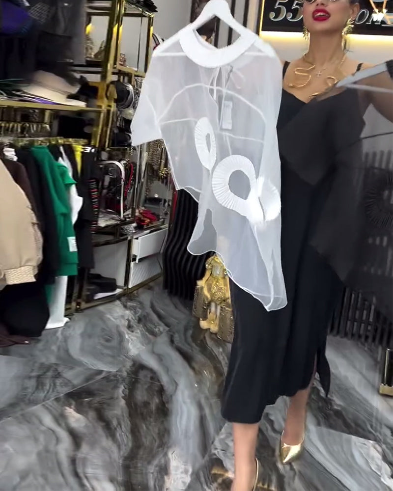 Bluse Mesh Cover Up