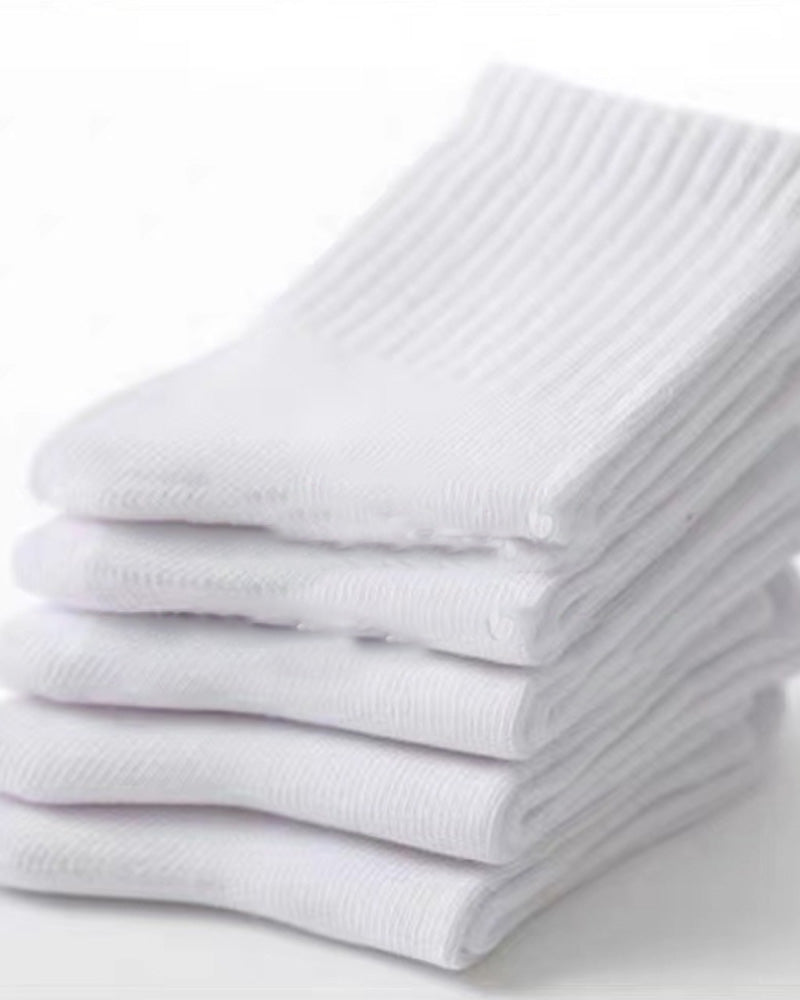 Enkle ensfargede komfortable sokker