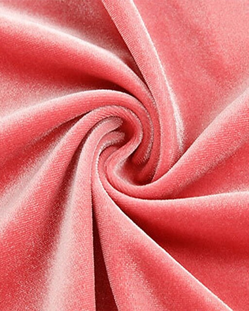 Herre Top Med Komfortabel Passform, Sammetstoff Och Lange Armer