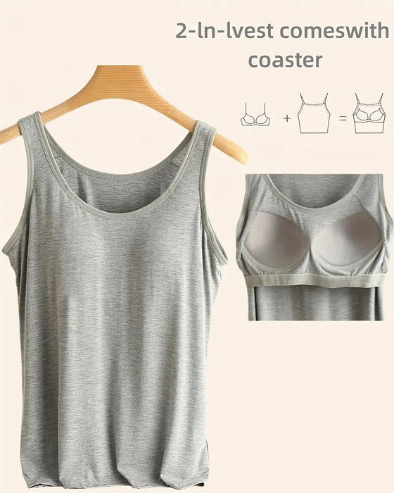 Cami Topp Én Del Ensfarget Grunnplagg