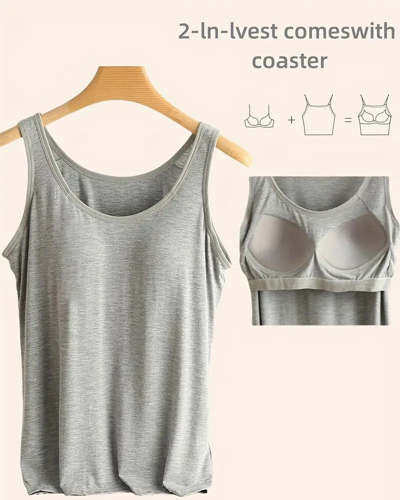 Cami Topp Én Del Ensfarget Grunnplagg